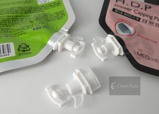 सफेद सुरक्षा प्लास्टिक ट्विस्ट स्टेउट कैप 22 मिमी गर्मी सील आकार, OEM / ODM उपलब्ध