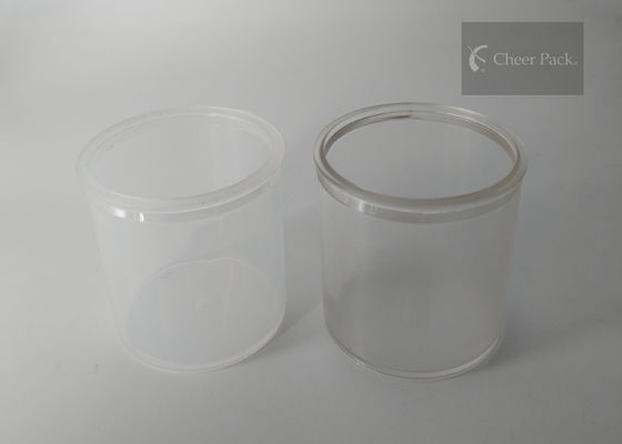 साफ़ छोटे गोल प्लास्टिक के कंटेनरों खाद्य ग्रेड सामग्री पारदर्शी रंग