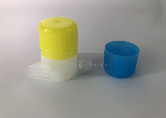 लचीला पैकेजिंग टोंटी कैप इंजेक्शन मॉडलिंग ब्लू रंग पीई सामग्री