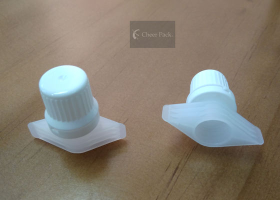 प्लास्टिक बेबी खाद्य पाउच कैप्स सक्शन नोजल कैप पीई सामग्री 9.6 मिमी आंतरिक आकार