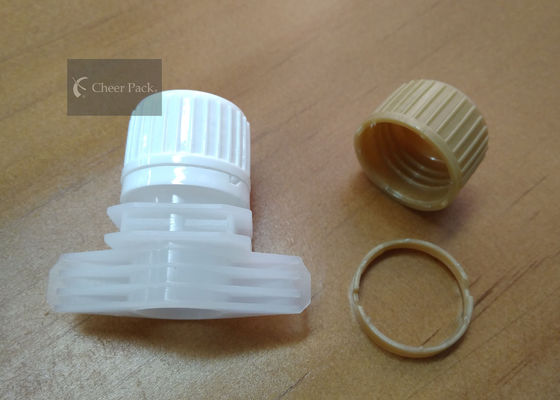 Doypack पाउच प्लास्टिक टोंटी कैप्स 16 मिमी व्यास लीक सबूत सक्शन नोजल कैप