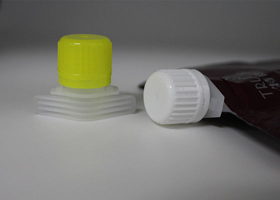 पोर्टेबल हैंडहेल्ड बकल फोल्डिंग पाउच के लिए पीला प्लास्टिक स्पॉट कैप्स