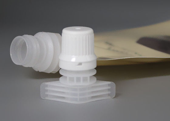 कैप्स के साथ सफेद प्लास्टिक स्पॉट स्वचालित रूप से स्पॉट पाउच डोयपैक पर पैकिंग भर सकता है