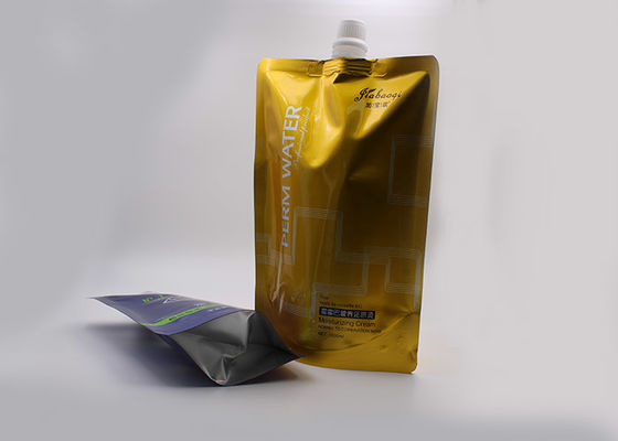 स्पष्ट प्लास्टिक स्पॉट डोय पैक तरल स्पॉट बैग पीईटी / वीएमपीईटी / पीई OEM मुद्रित