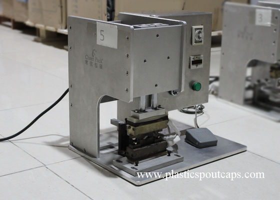 सील प्रेस नोजल के लिए सेमी-स्वचालित प्लास्टिक स्पॉट स्टैंड पाउच सीलिंग मशीन