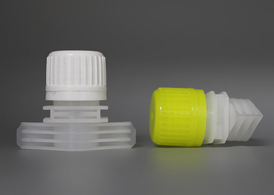 पीई प्लास्टिक स्पॉट कैप्स कैलिबर 16 मिलीमीटर मीटर के लिए डॉयपैक / बेबी फूड पाउच कैप्स