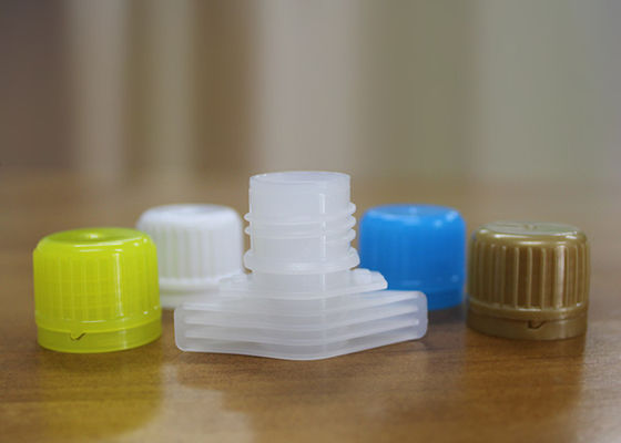 सुविधाजनक रोटेशन प्लास्टिक टोंटी कैप्स, 23 मिमी एचडीपीई फूड ग्रेड बेबी फूड पाउच कवर