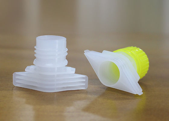सुविधाजनक रोटेशन प्लास्टिक टोंटी कैप्स, 23 मिमी एचडीपीई फूड ग्रेड बेबी फूड पाउच कवर