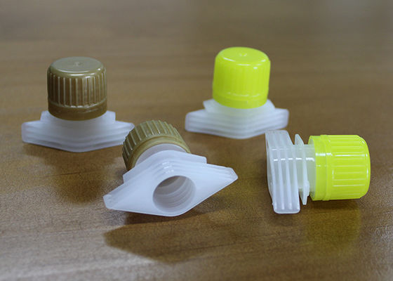 लॉन्ड्री डिटर्जेंट पाउच पैकेजिंग के लिए 18 मिमी आउटर दिया प्लास्टिक स्पाउट कैप्स