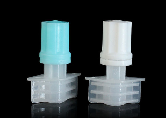 त्वचा की देखभाल के लिए 5 मिमी कैलिबर ब्लू कलर प्लास्टिक टोंटी कैप्स डॉयपैक्स / बेबी फूड पाउच टॉप