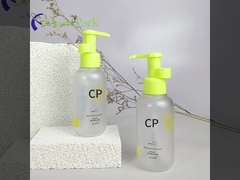 गोल तल वाली शैम्पू बोतल पैकेजिंग प्रेस बाथ ऑयल बोतल प्लास्टिक वाश और शॉवर जेल बोतल