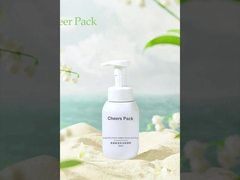 थोक 200ml 300ml 400ml 500ml कॉस्मेटिक पीईटी फोमिंग क्लीनर फेशियल फोम पंप साबुन डिस्पेंसर बोतल