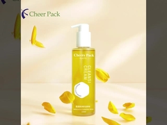 शरीर आवश्यक तेल पैकेजिंग बोतल 150ml 210ml स्पष्ट कस्टम प्लास्टिक शैम्पू लोशन बाल तेल पंप बो