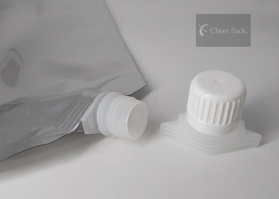 जयकार पैक 16 मिमी सफेद रंग प्लास्टिक टोंटी कैप खाद्य ग्रेड सामग्री