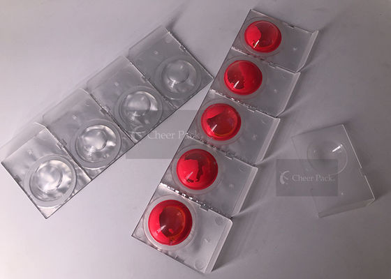 रंगीन नेल पॉलिश पैकेजिंग के लिए सफेद पीपी छोटे प्लास्टिक कंटेनर, 45 * 30 व्यास