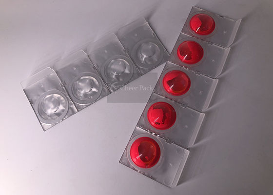 रंगीन नेल पॉलिश पैकेजिंग के लिए सफेद पीपी छोटे प्लास्टिक कंटेनर, 45 * 30 व्यास