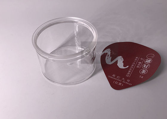 पेशेवर पारदर्शी छोटे प्लास्टिक कंटेनर 35 ग्राम चाय पैकिंग के लिए