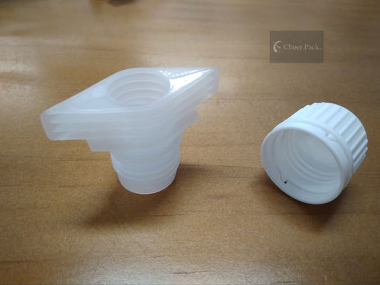 प्लास्टिक तरल पाउच पैकेजिंग, खाद्य ग्रेड सामग्री के लिए प्लास्टिक ट्विस्ट टोंटी कैप
