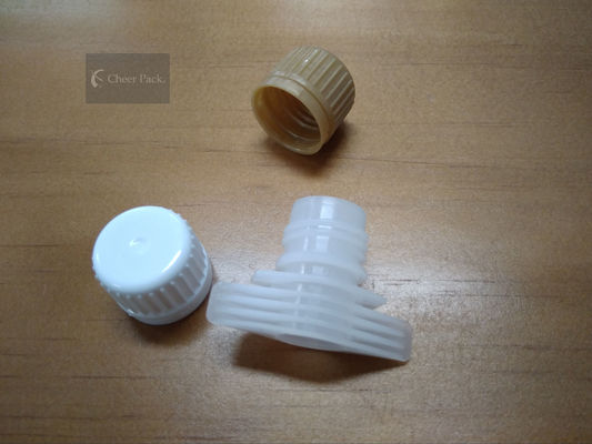 विरोधी चोरी की अंगूठी प्रकार प्लास्टिक टोंटी कैप्स सफेद रंग के साथ खाद्य ग्रेड