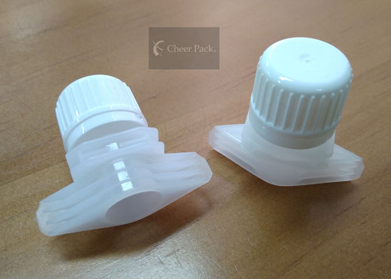 लिक्विड डॉयपैक पैकेजिंग के लिए बाहरी दीया 18 मिमी एचडीपीई प्लास्टिक टोंटी कैप
