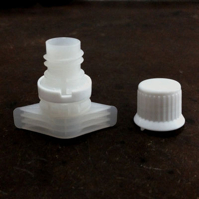 उच्च प्रतिरोध 9.6 मिमी पीई प्लास्टिक स्पोउट कैप अंकित क्रीम पाउच पैकेजिंग के लिए