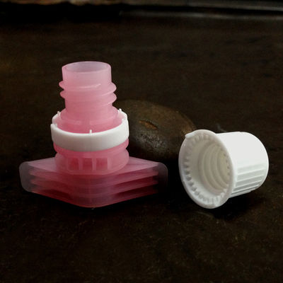 उच्च प्रतिरोध 9.6 मिमी पीई प्लास्टिक स्पोउट कैप अंकित क्रीम पाउच पैकेजिंग के लिए