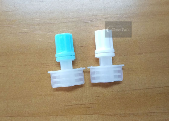 नीला रंग प्लास्टिक स्पाउट पाउच कैप छोटा व्यास 5 मिमी आसान बंद