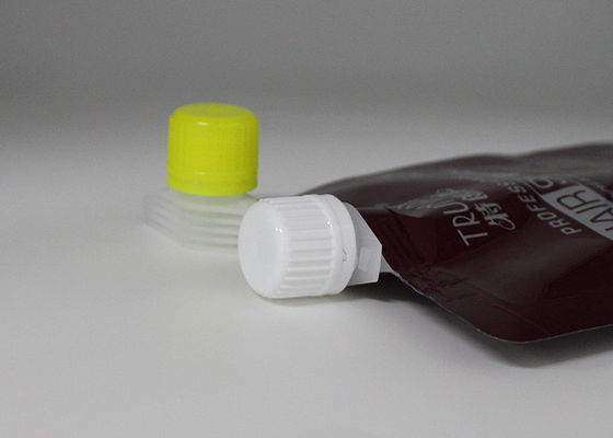 पैकेज के लिए बर्गलर प्रूफ प्लास्टिक नोजल कवर के साथ इको फ्रेंडली पोर स्पाउट कैप्स