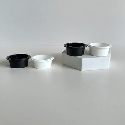 कॉस्मेटिक क्रीम लोशन के लिए ढक्कन के साथ 20ml पीपी प्लास्टिक कप 54mm व्यास