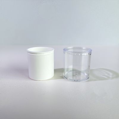 खाद्य पैकेजिंग के लिए एल्यूमीनियम पन्नी ढक्कन के साथ 65ml पीपी/पीएस प्लास्टिक कप