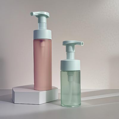 100ml 120ml 160ml प्लास्टिक कॉस्मेटिक बोतल शैम्पू लोशन बॉडी वॉश के लिए प्रेस पंप और कस्टम रंग के साथ PET बोतल