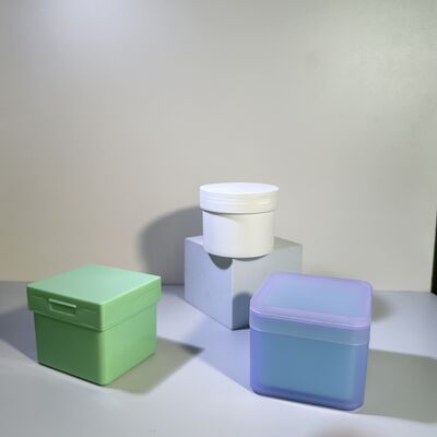 100 शीट स्किनकेयर कॉटन लाइनर थोक ऑर्डर प्लास्टिक जार हटाने योग्य पीपी लाइनर के साथ कॉस्मेटिक ब्रांड/ओईएम के लिए फूड ग्रेड