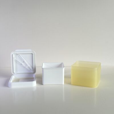 100 शीट स्किनकेयर कॉटन लाइनर थोक ऑर्डर प्लास्टिक जार हटाने योग्य पीपी लाइनर के साथ कॉस्मेटिक ब्रांड/ओईएम के लिए फूड ग्रेड