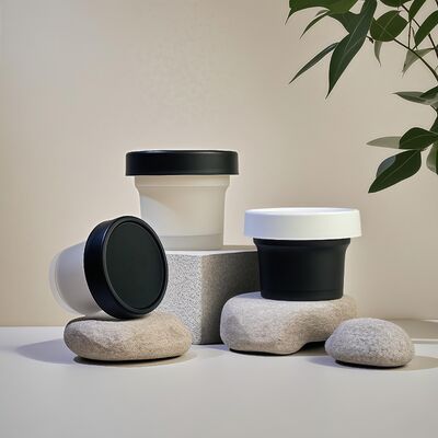 खाद्य ग्रेड 50-120ml प्लास्टिक पीपी जार पालतू आधार सामग्री कॉस्मेटिक क्रीम बॉडी लोशन स्नैक कैंडी कुकी जेली दूध भंडारण के लिए