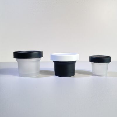 खाद्य ग्रेड 50-120ml प्लास्टिक पीपी जार पालतू आधार सामग्री कॉस्मेटिक क्रीम बॉडी लोशन स्नैक कैंडी कुकी जेली दूध भंडारण के लिए