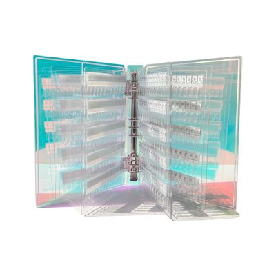 अलग करने योग्य ऐक्रेलिक चुंबकीय नेल आर्ट डिस्प्ले बोर्ड ग्रेडिएंट रंग 120/180/240 शेड्स प्लास्टिक टूल नेल जेल नेल सप्लाई के लिए