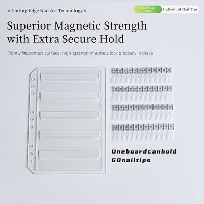 प्रोफेशनल डिटैचेबल एक्रेलिक मैग्नेटिक नेल आर्ट डिस्प्ले बोर्ड 120/180/240 ग्रेडिएंट कलर्स सॉलिड प्लास्टिक टूल फॉर नेल जेल टिप्स