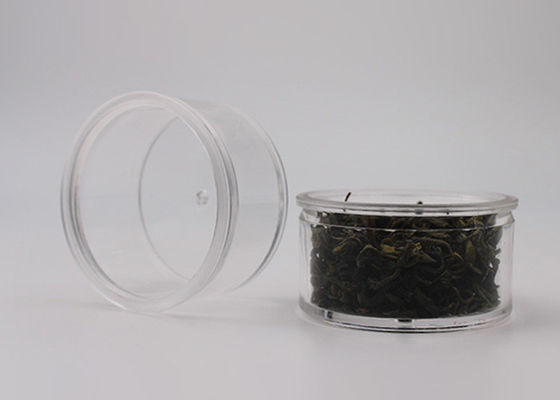 पीएस साफ़ छोटे दौर साफ़ प्लास्टिक कंटेनर चाय, कॉफी बीन के लिए 25 क्रैम क्षमता