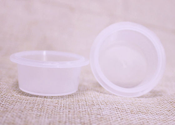मुंह कुल्ला पैकेजिंग के लिए एल्यूमीनियम सील फिल्म के साथ 10g प्लास्टिक कैप्सूल कप