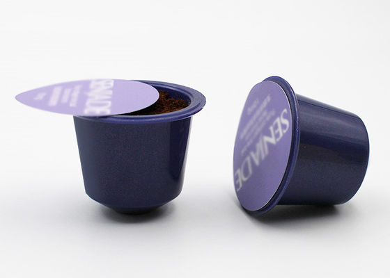 नेस्प्रेस्सो मिल्क फ्लेवर पाउडर / ड्रिंक पाउडर पैकिंग कैप्सूल को सील फिल्म के साथ मिनी कॉफी पोड कैप्सूल