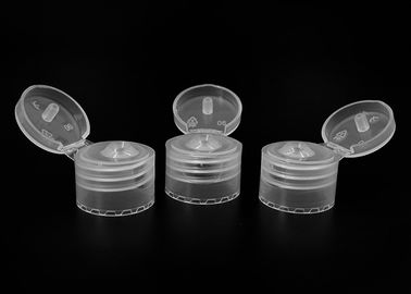 पीईटी डिया 20 बोतलों के लिए पॉलीप्रोपीलीन गोल में ग्लॉसी प्लास्टिक फ्लिप टॉप कैप