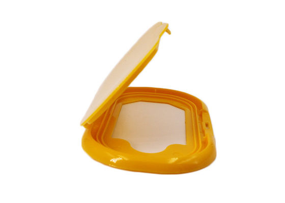 पीले गीले पोंछे पैकेजिंग 109 मिमी प्लास्टिक फ्लिप टॉप कैप
