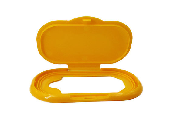 पीले गीले पोंछे पैकेजिंग 109 मिमी प्लास्टिक फ्लिप टॉप कैप