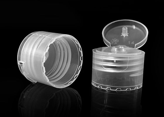 नॉन स्पिल 18 मिमी प्लास्टिक फ्लिप टॉप कैप मेकअप बोतल पैकेजिंग